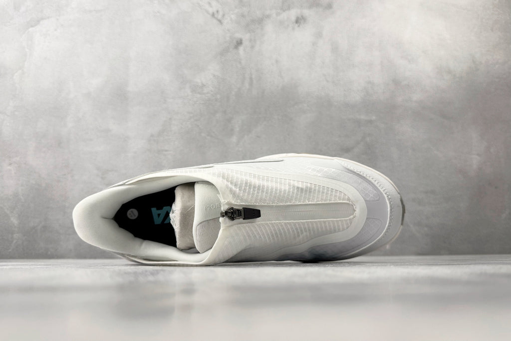 HOKA ONE ONE Project Transport "White / Cosmic Grey" Slip-On Sneakers