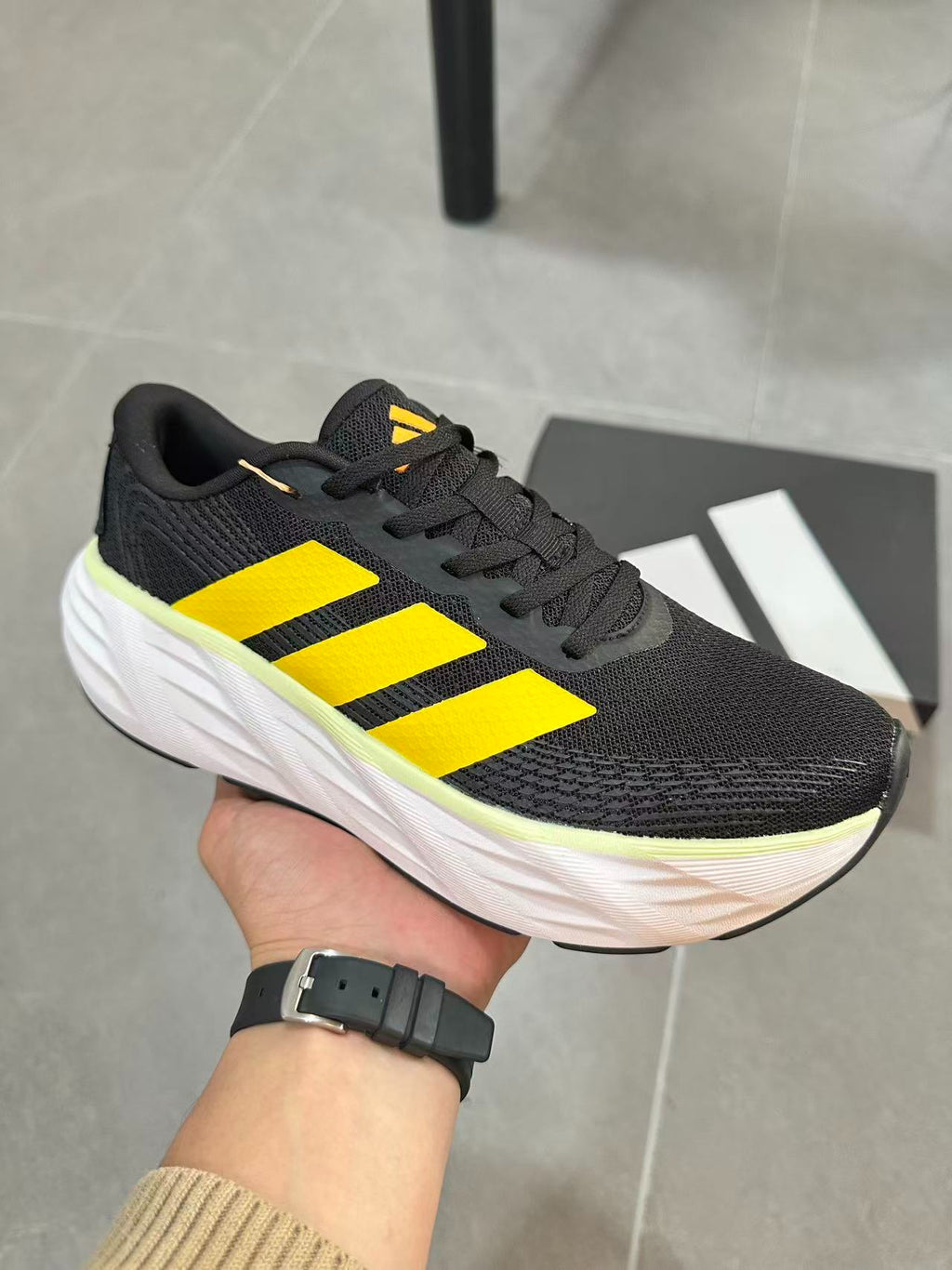 Adidas Adistar 3 Running Shoes Black | Yellow