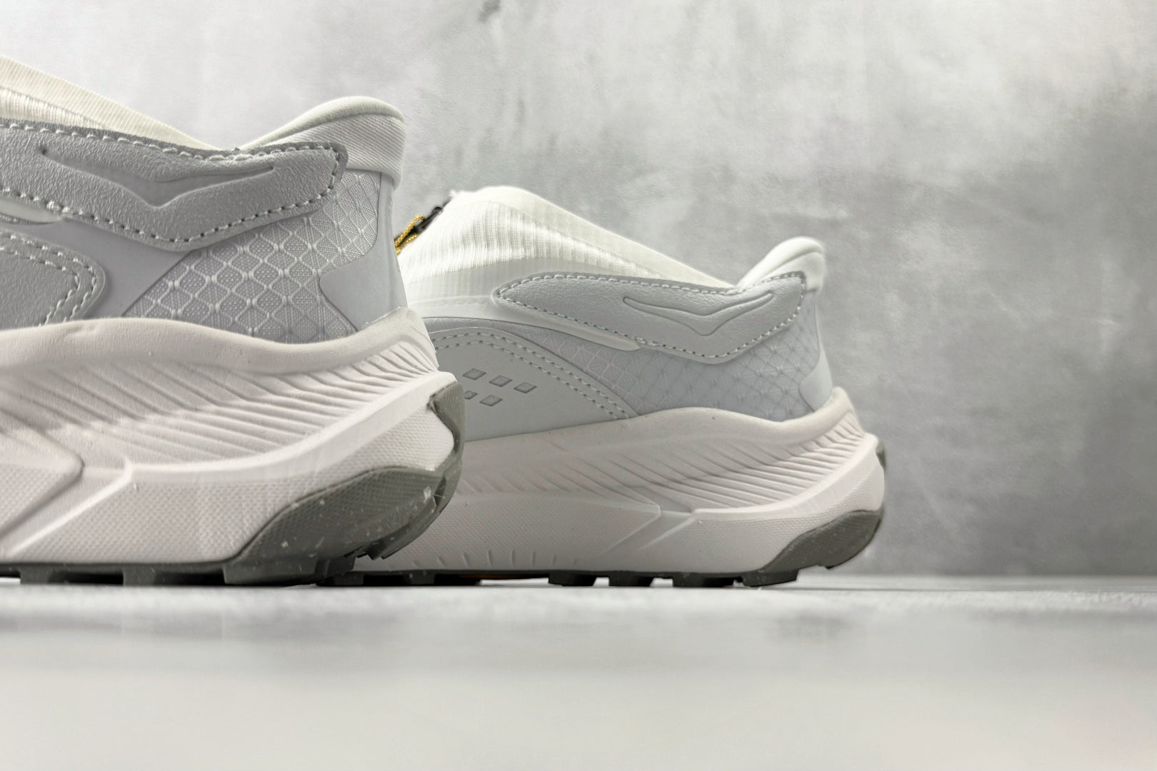 HOKA ONE ONE Project Transport "White / Cosmic Grey" Slip-On Sneakers