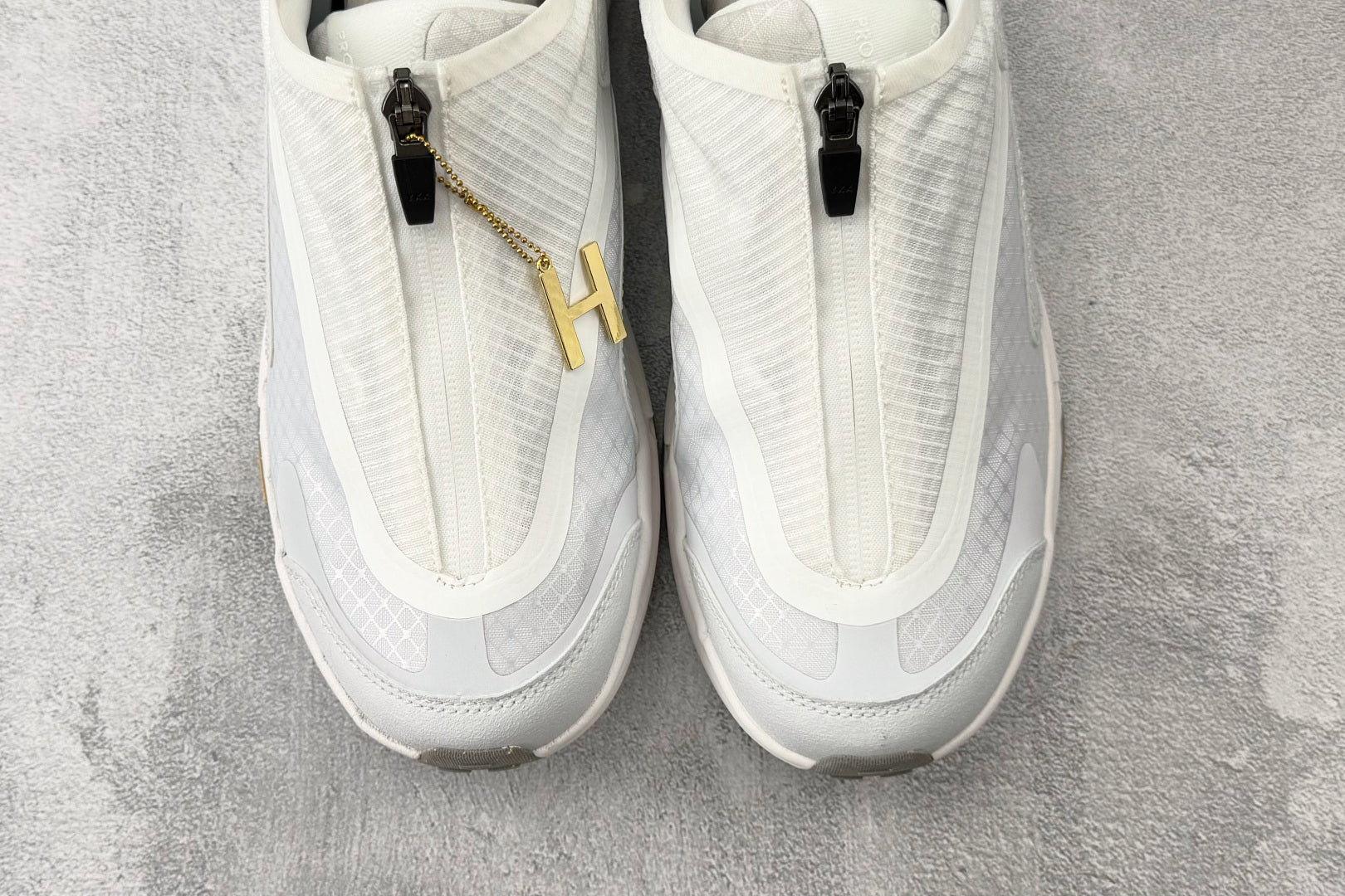 HOKA ONE ONE Project Transport "White / Cosmic Grey" Slip-On Sneakers