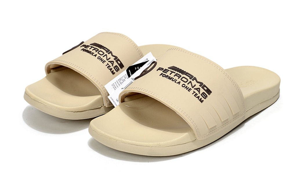 Adidas x Mercedes-Benz Adilette Slides Beige Custom-Edition