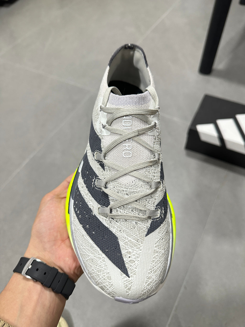 Adidas Adizero Prime X3 Strung Shoes Gray