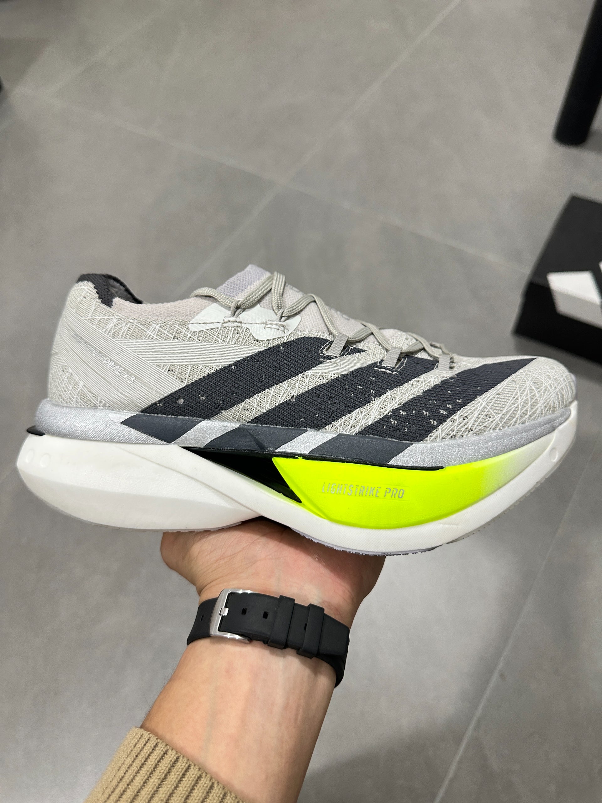 Adidas Adizero Prime X3 Strung Shoes Gray