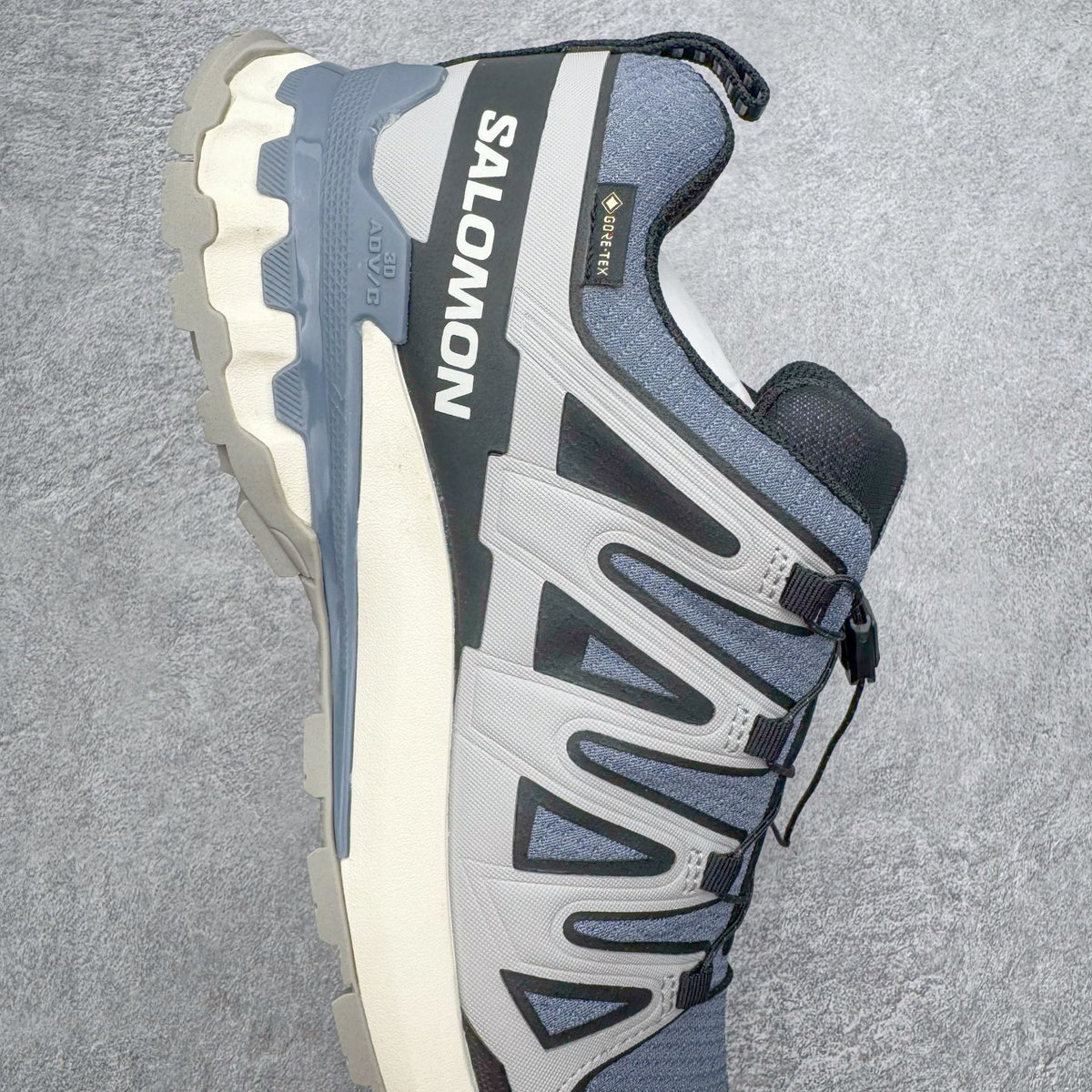 Salomon XA Pro 3D V9 GTX Grey Blue Men Women Waterproof Trail Shoes