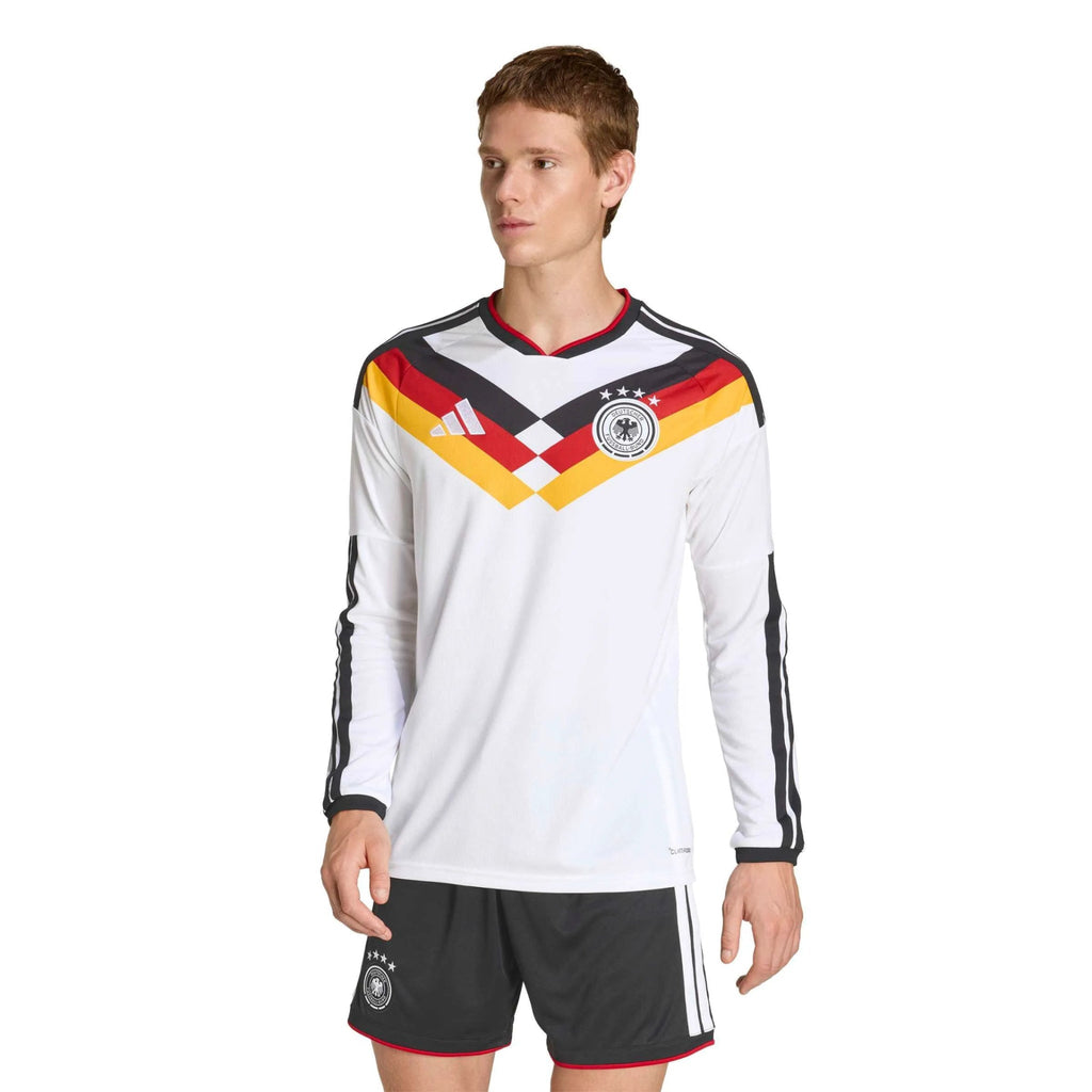 adidas 2026 Germany Men's Stadium Home Long-Sleeve Soccer Jersey