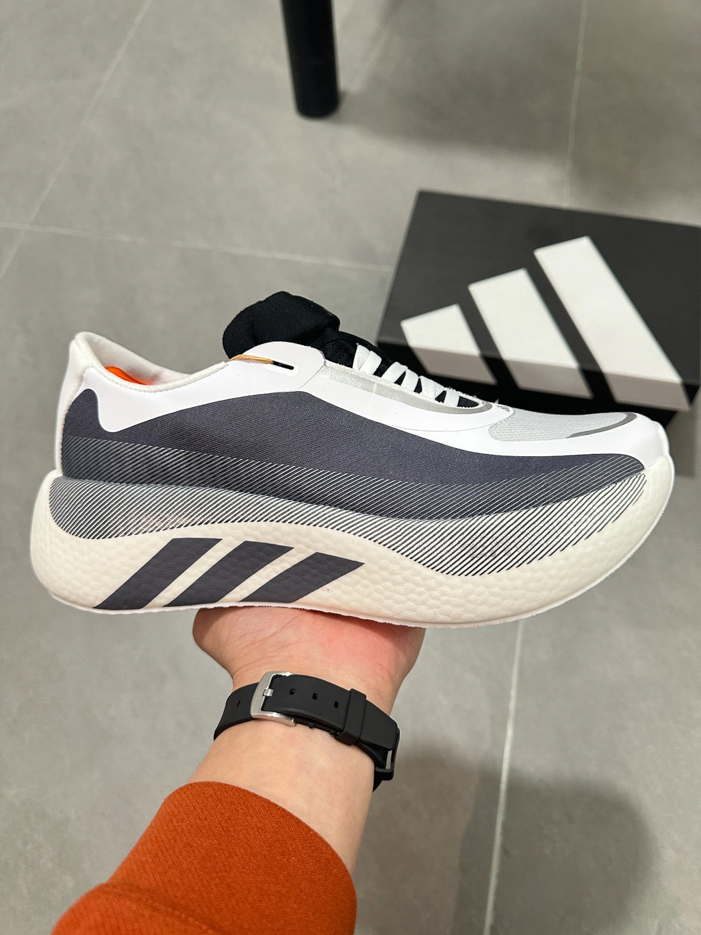 Adidas HYPERBOOST EDGE Running Shoes White | Gray