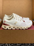 On Cloud X Off White Red Gold Mesh Casual Training Sneakers