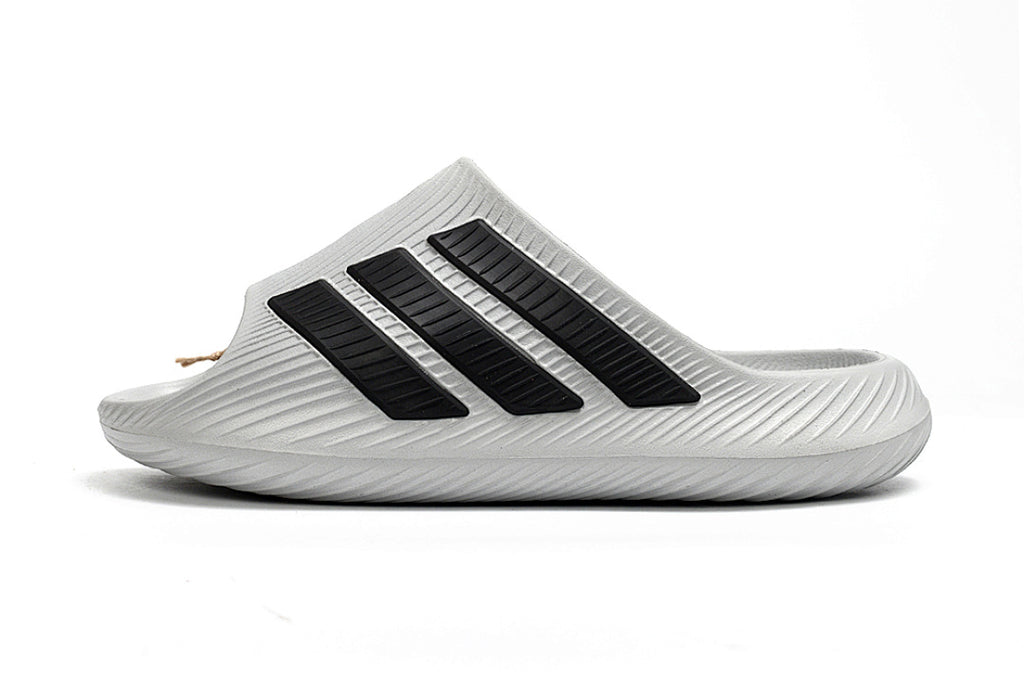 Adidas Purechill Grey Black Open-Toe Recovery Slides IF6766