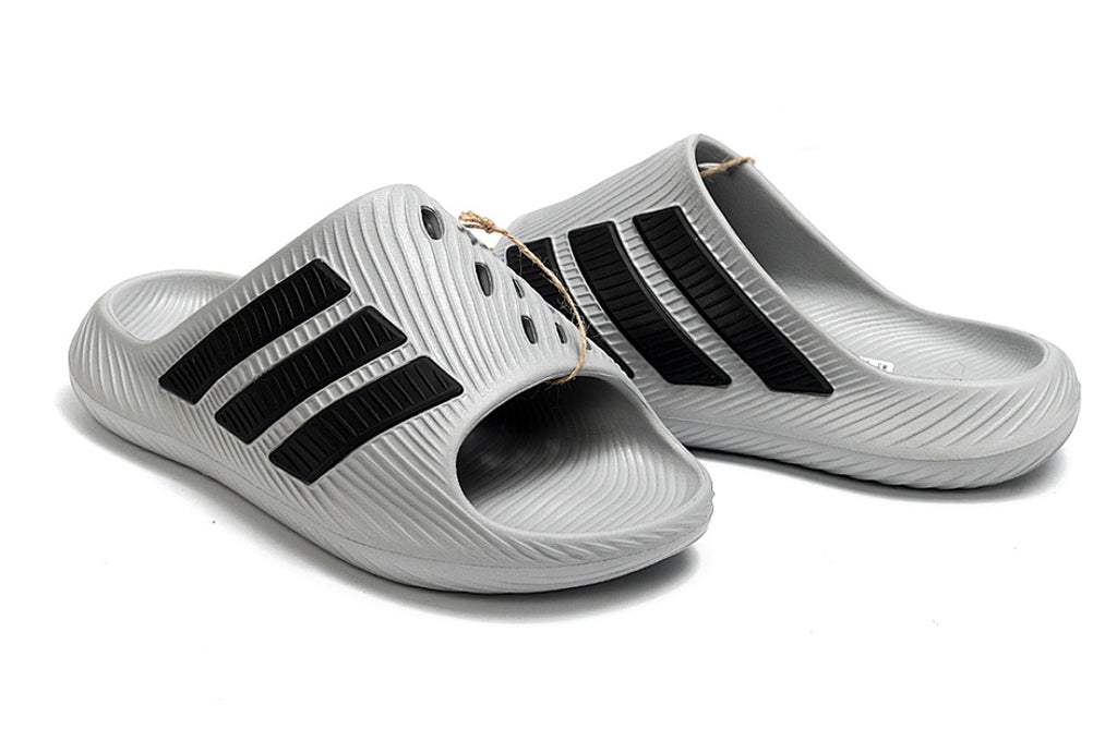 Adidas Purechill Grey Black Open-Toe Recovery Slides IF6766