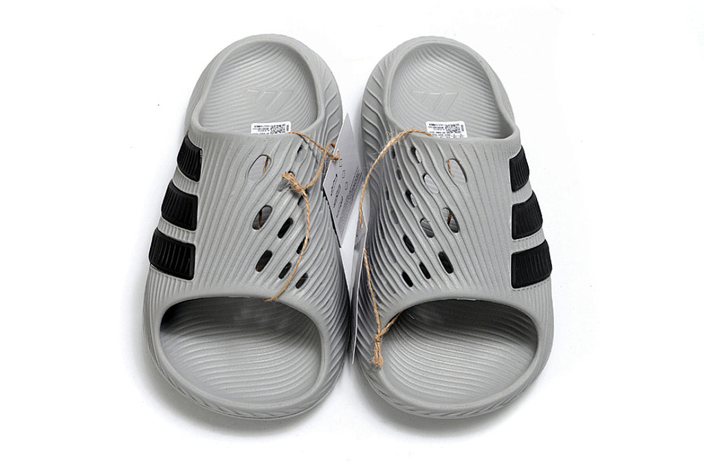 Adidas Purechill Grey Black Open-Toe Recovery Slides IF6766
