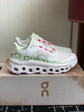 Cloudmonster White Mint Pink Cushioned Running Shoes Unisex Monster Chunky Sole Athletic Trainers