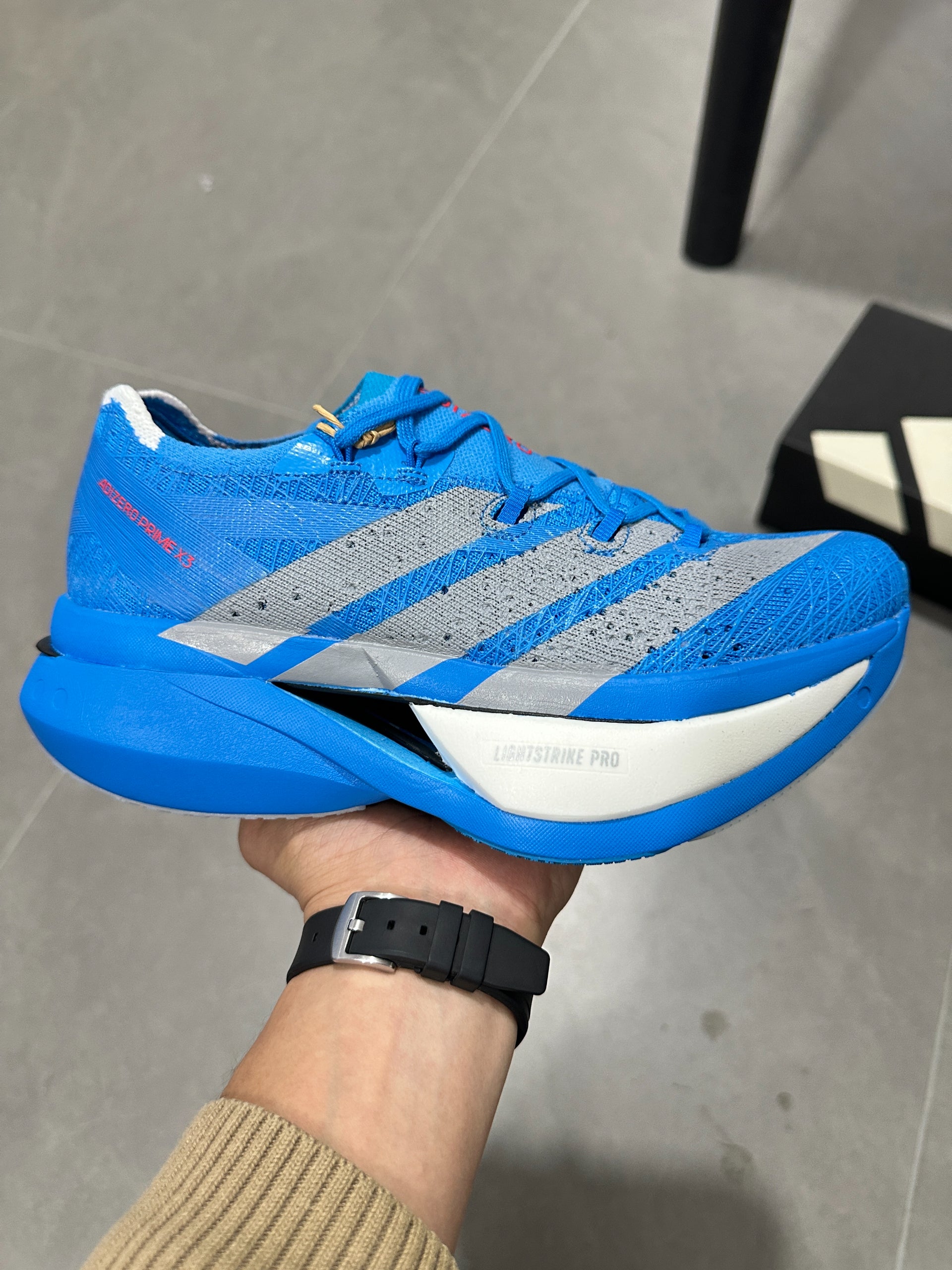 Adidas Adizero Prime X3 Strung Shoes Blue