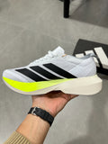 Adidas Duramo Speed (Cloud White / Core Black / Lucid Lemon colorway)