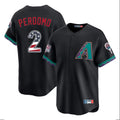 Arizona Diamondbacks #2 Geraldo Perdomo Player Black USA 250 Fourth of July Home Game Stitched Baseball Jersey