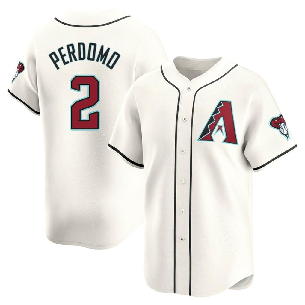 Arizona Diamondbacks #2 Geraldo Perdomo Player Cream Limited Home Game Stitched Baseball Jersey