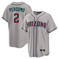 Arizona Diamondbacks #2 Geraldo Perdomo Player Gray Road Home Game Stitched Baseball Jersey