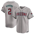 Arizona Diamondbacks #2 Geraldo Perdomo Player Gray Road Limited Home Game Stitched Baseball Jersey