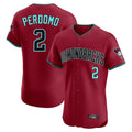 Arizona Diamondbacks #2 Geraldo Perdomo Player Red Limited Elite Home Game Stitched Baseball Jersey