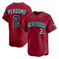 Arizona Diamondbacks #2 Geraldo Perdomo Player Red Limited Home Game Stitched Baseball Jersey