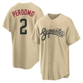 Arizona Diamondbacks #2 Geraldo Perdomo Player Tan City Connect Home Game Stitched Baseball Jersey