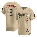 Arizona Diamondbacks #2 Geraldo Perdomo Player Tan City Connect Limited Home Game Stitched Baseball Jersey