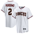 Arizona Diamondbacks #2 Geraldo Perdomo Player White Home Game Stitched Baseball Jersey