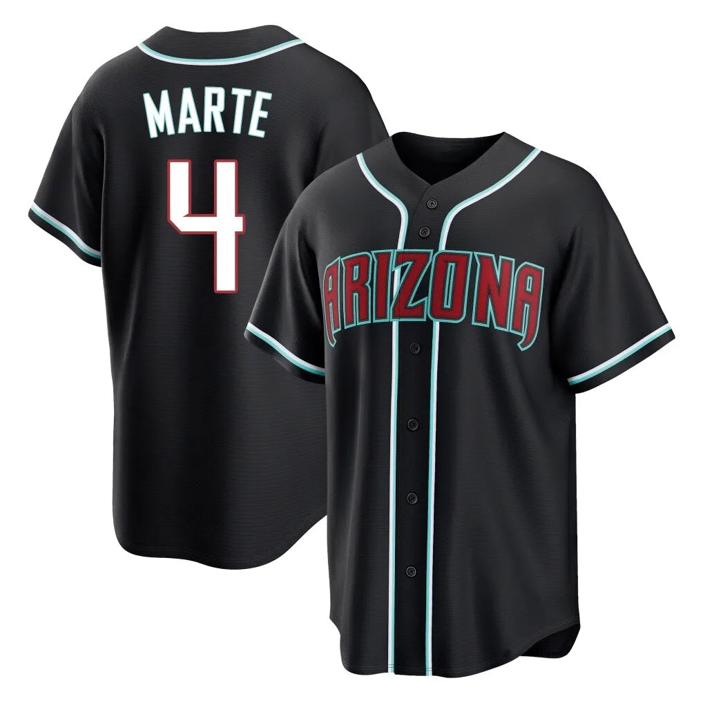 Arizona Diamondbacks #4 Ketel Marte Player Black Home Game Stitched Baseball Jersey