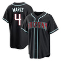 Arizona Diamondbacks #4 Ketel Marte Player Black Home Game Stitched Baseball Jersey