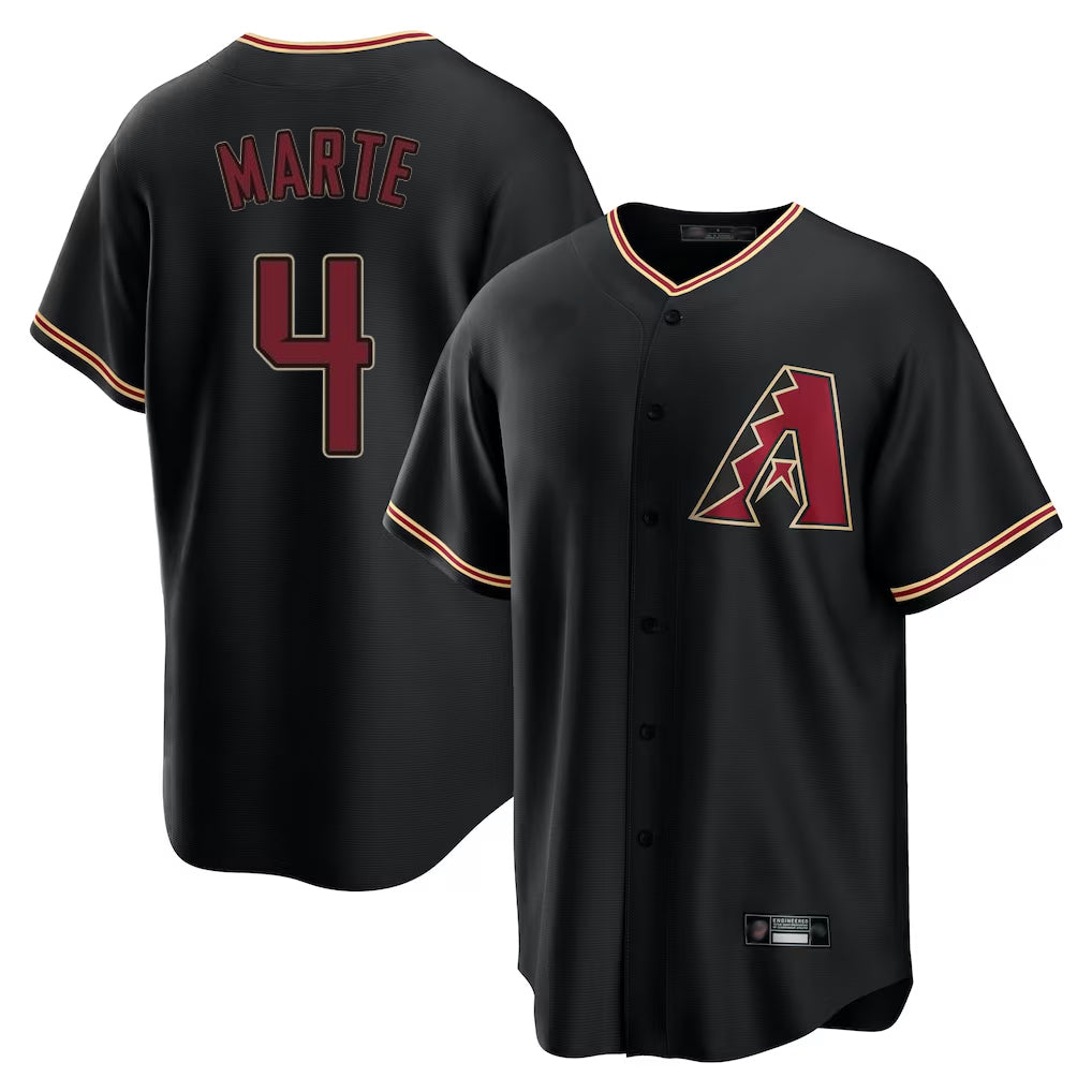 Arizona Diamondbacks #4 Ketel Marte Player Black Limited Home Stitched Baseball Jersey