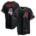 Arizona Diamondbacks #4 Ketel Marte Player Black USA 250 Fourth of July Game Home Stitched Baseball Jersey