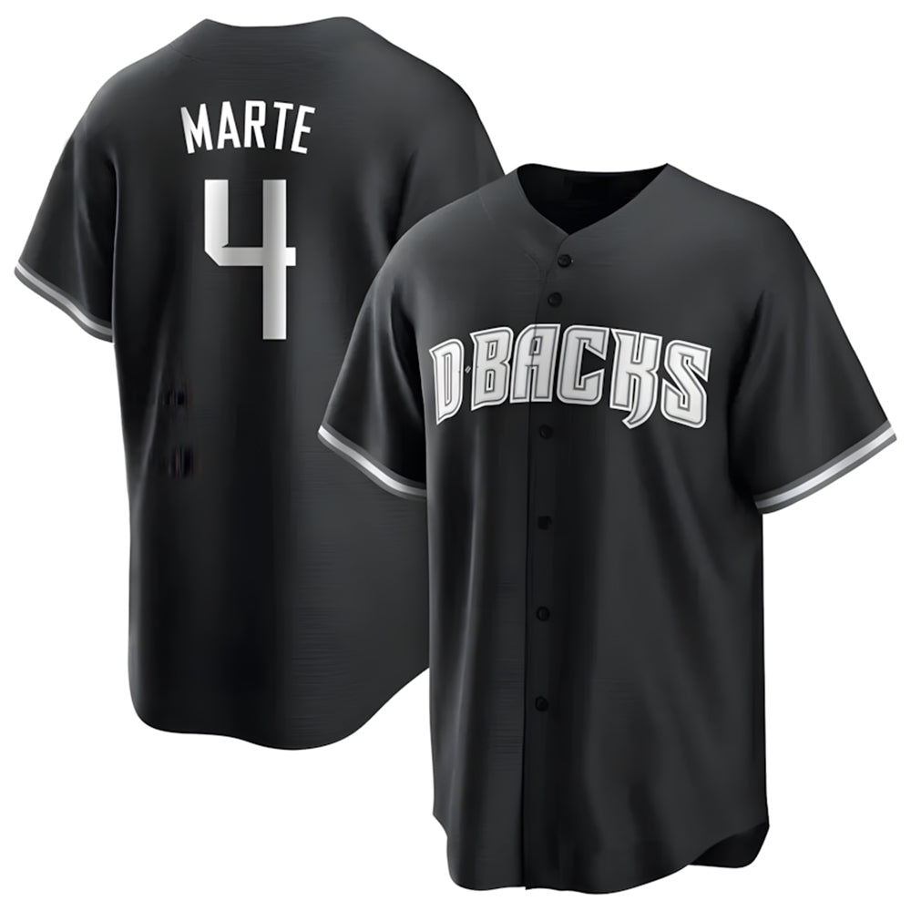 Arizona Diamondbacks #4 Ketel Marte Player Player Black Game Home Stitched Baseball Jersey