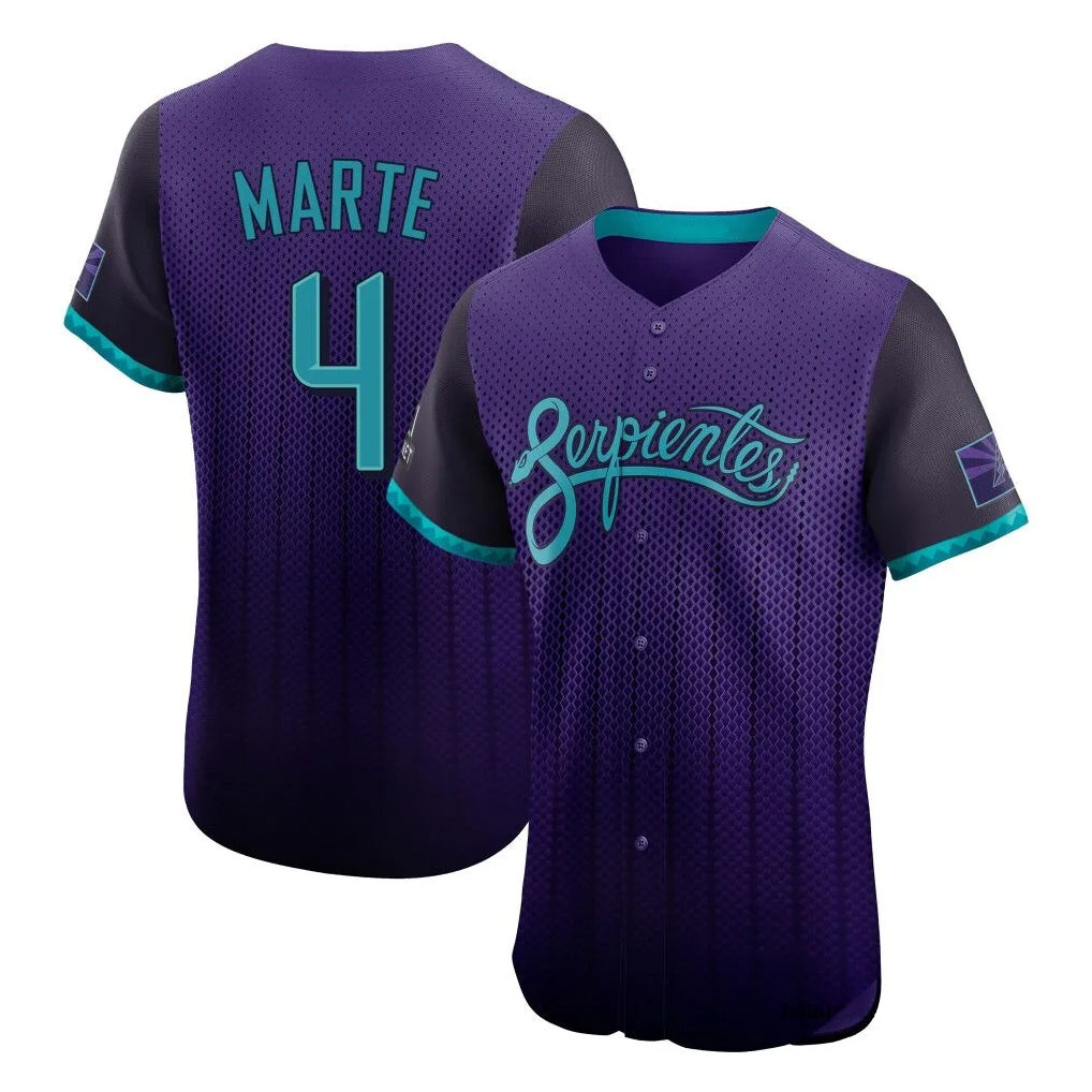 Arizona Diamondbacks #4 Ketel Marte Player Purple City Connect Limited Elite Home Game Stitched Baseball Jersey