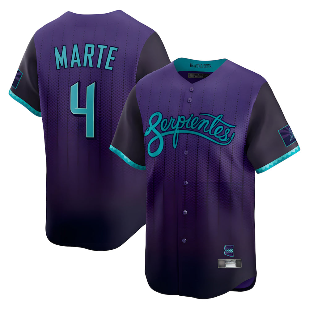 Arizona Diamondbacks #4 Ketel Marte Player Purple City Connect Limited Home Game Stitched Baseball Jersey