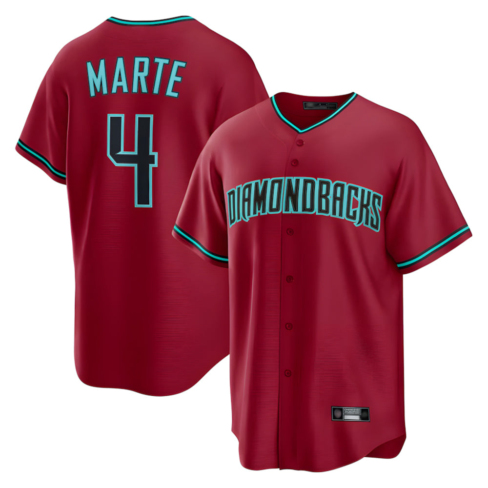 Arizona Diamondbacks #4 Ketel Marte Player Red Home Game Stitched Baseball Jersey