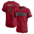 Arizona Diamondbacks #4 Ketel Marte Player Red Limited Elite Home Game Stitched Baseball Jersey