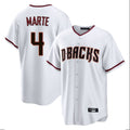 Arizona Diamondbacks #4 Ketel Marte Player White Home Game Stitched Baseball Jersey