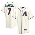 Arizona Diamondbacks #7 Corbin Carroll Player Cream Home Game Stitched Baseball Jersey
