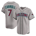 Arizona Diamondbacks #7 Corbin Carroll Player Gray Road Limited Home Game Stitched Baseball Jersey