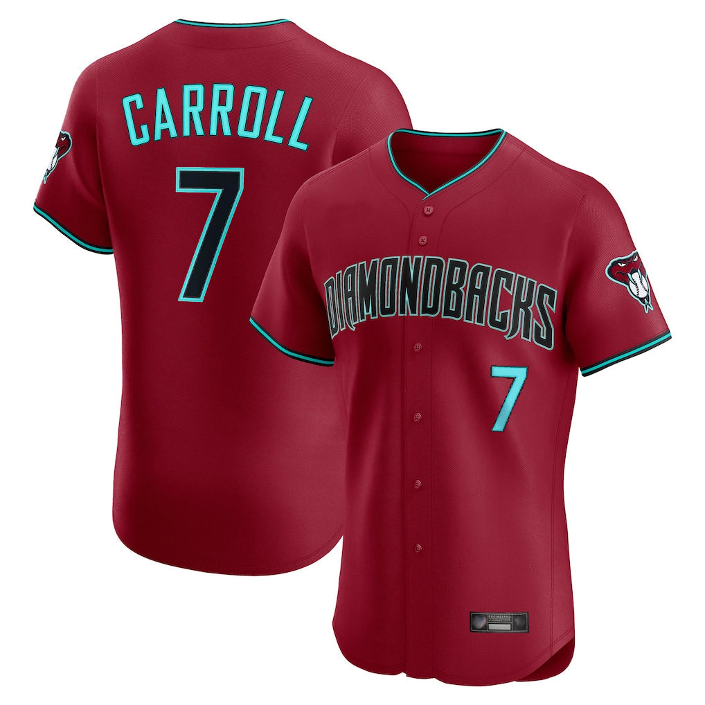 Arizona Diamondbacks #7 Corbin Carroll Player Red Limited Elite Home Game Stitched Baseball Jersey
