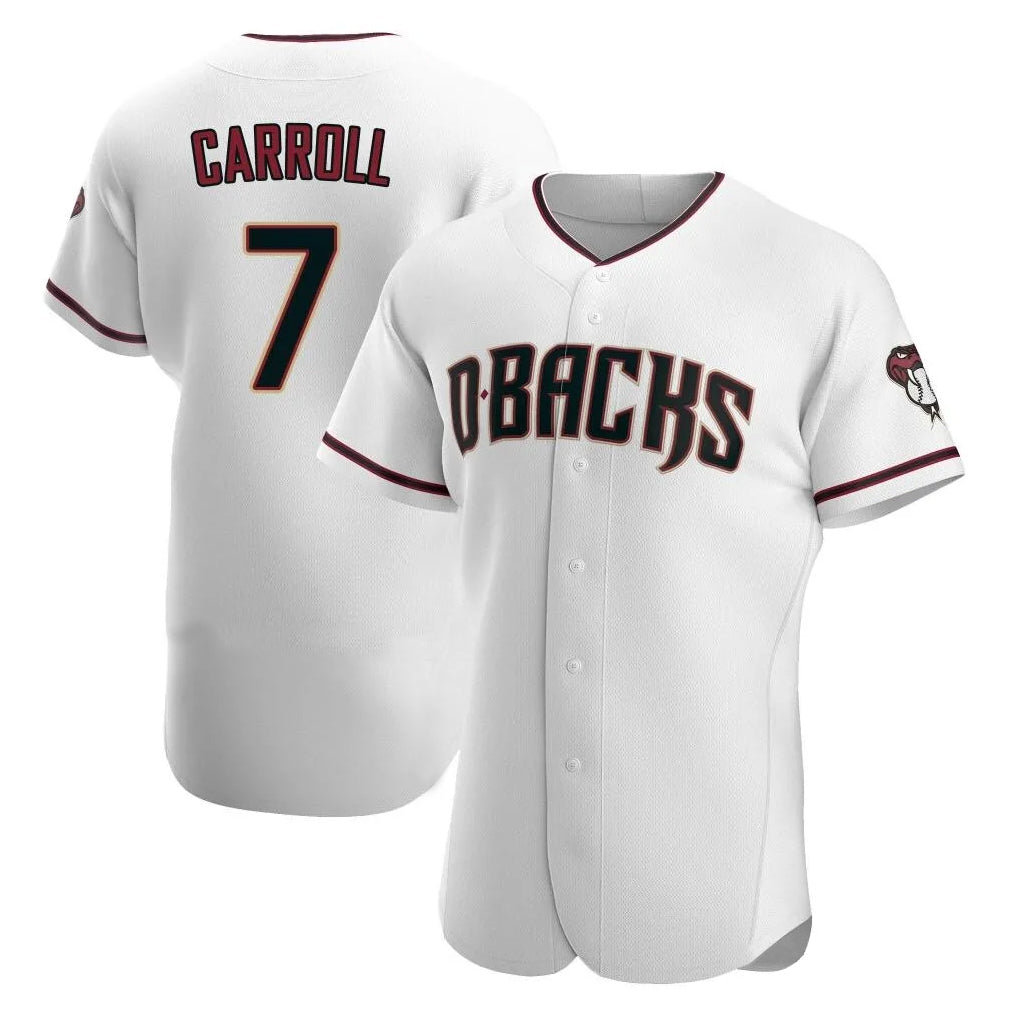 Arizona Diamondbacks #7 Corbin Carroll Player White Limited Elite Home Game Stitched Baseball Jersey