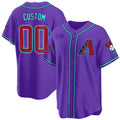 Arizona Diamondbacks 2024 Cool Base Custom Jersey V2 – All Stitched-Purple Baseball Jersey