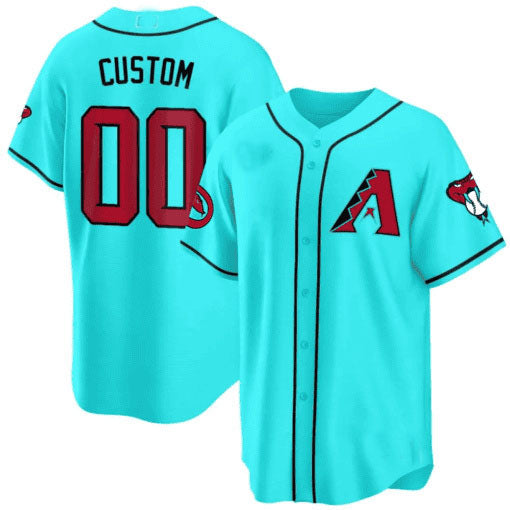 Arizona Diamondbacks 2024 Cool Base Custom Jersey V2 – Teal Baseball Jersey