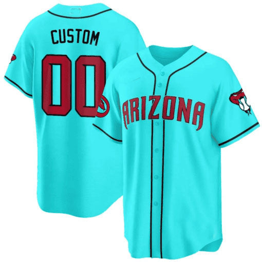 Arizona Diamondbacks 2024 Cool Base Custom Jersey V2 – Teal 2 Baseball Jersey