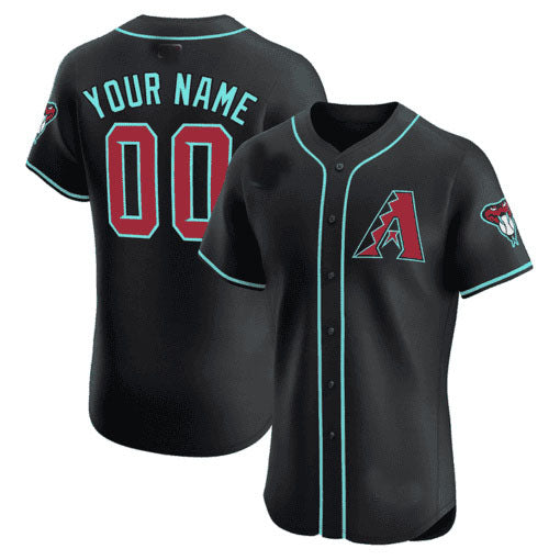 Arizona Diamondbacks 2024 Flex Base Custom Jersey – Black Baseball Jersey