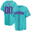 Arizona Diamondbacks 2024 Teal Purple Custom Jersey – All Stitched-Teal Baseball Jersey