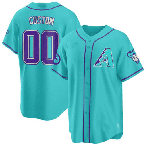 Arizona Diamondbacks 2024 Teal Purple Custom Jersey – Teal Baseball Jersey