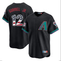 Arizona Diamondbacks #12 Lourdes Gurriel Jr Player Black USA 250 Fourth of July Home Game Stitched Baseball Jersey