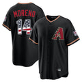 Arizona Diamondbacks #14 Gabriel Moreno Player Black USA 250 Fourth of July Game Home Stitched Baseball Jersey