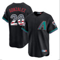 Arizona Diamondbacks #20 Luis Gonzalez Player Black USA 250 Fourth of July Home Game Stitched Baseball Jersey