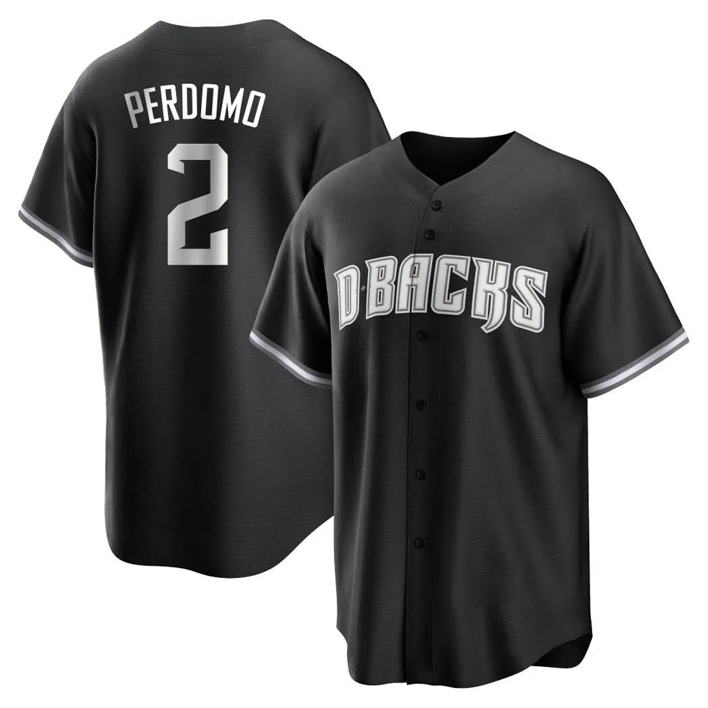 Arizona Diamondbacks #2 Geraldo Perdomo Player Black Game Home Stitched Baseball Jersey